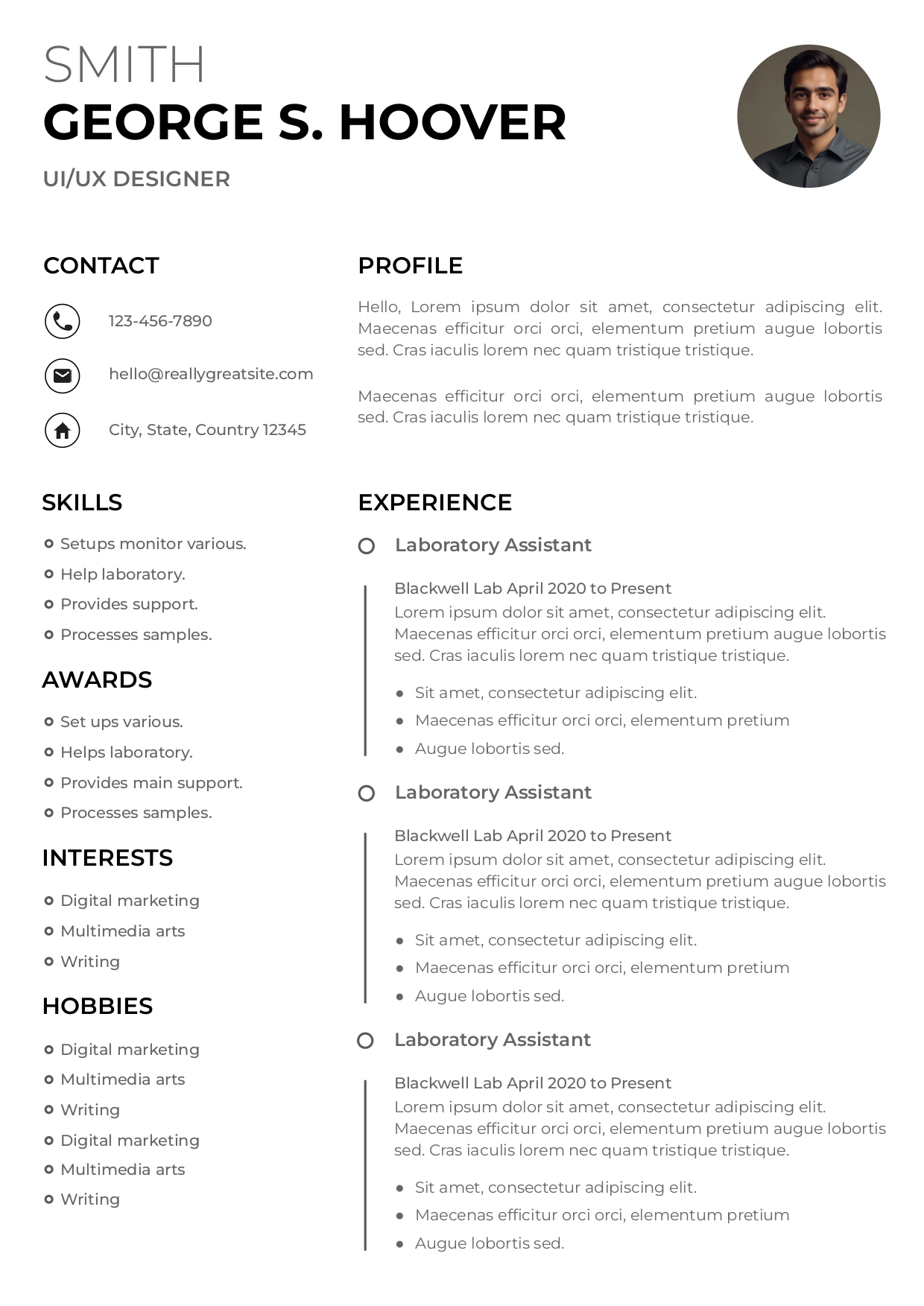 Harvard Resume Template